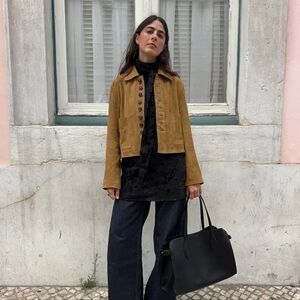 VINTAGE BUM EQUIPMENT Suede Jacket Size Medium